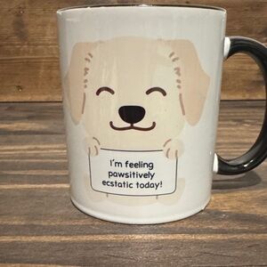 Charming Dog Mug - Cream and Black